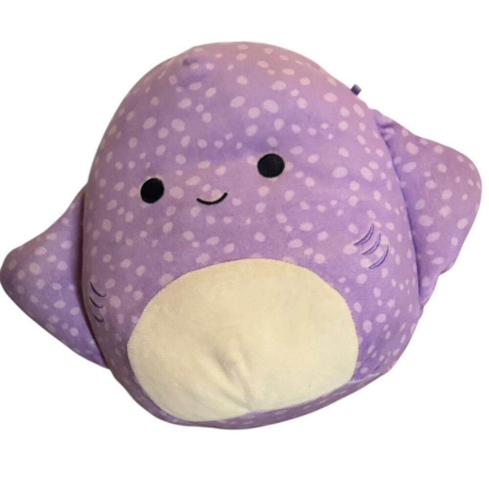 Squishmallows Aziza Purple Stingray Plush 9.5in Kawaii Ocean Collectible